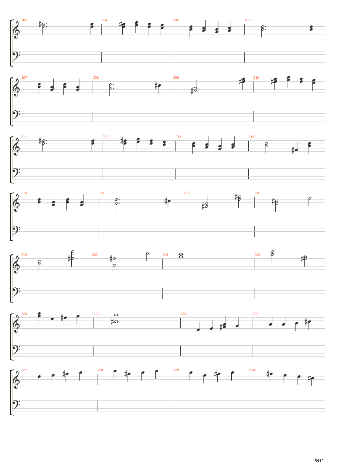 卡农(Canon in D)吉他谱