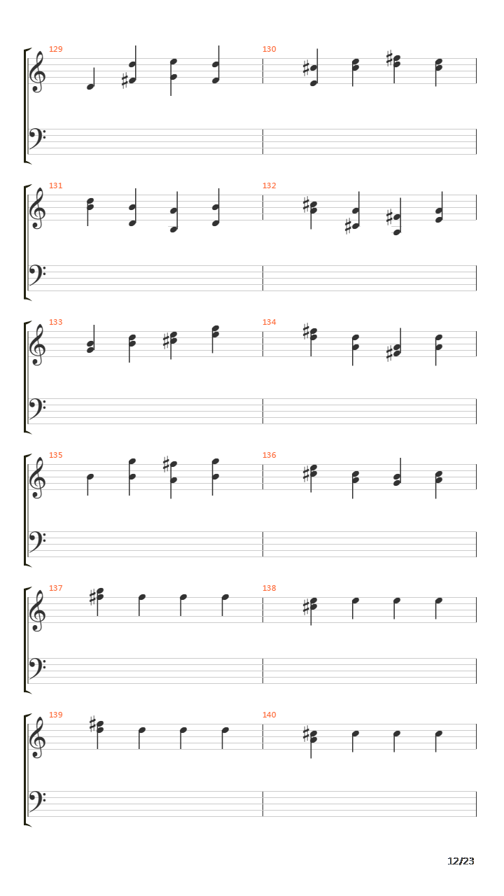 卡农(Canon in D)吉他谱