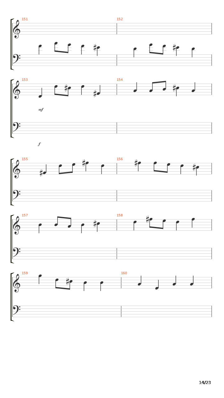 卡农(Canon in D)吉他谱