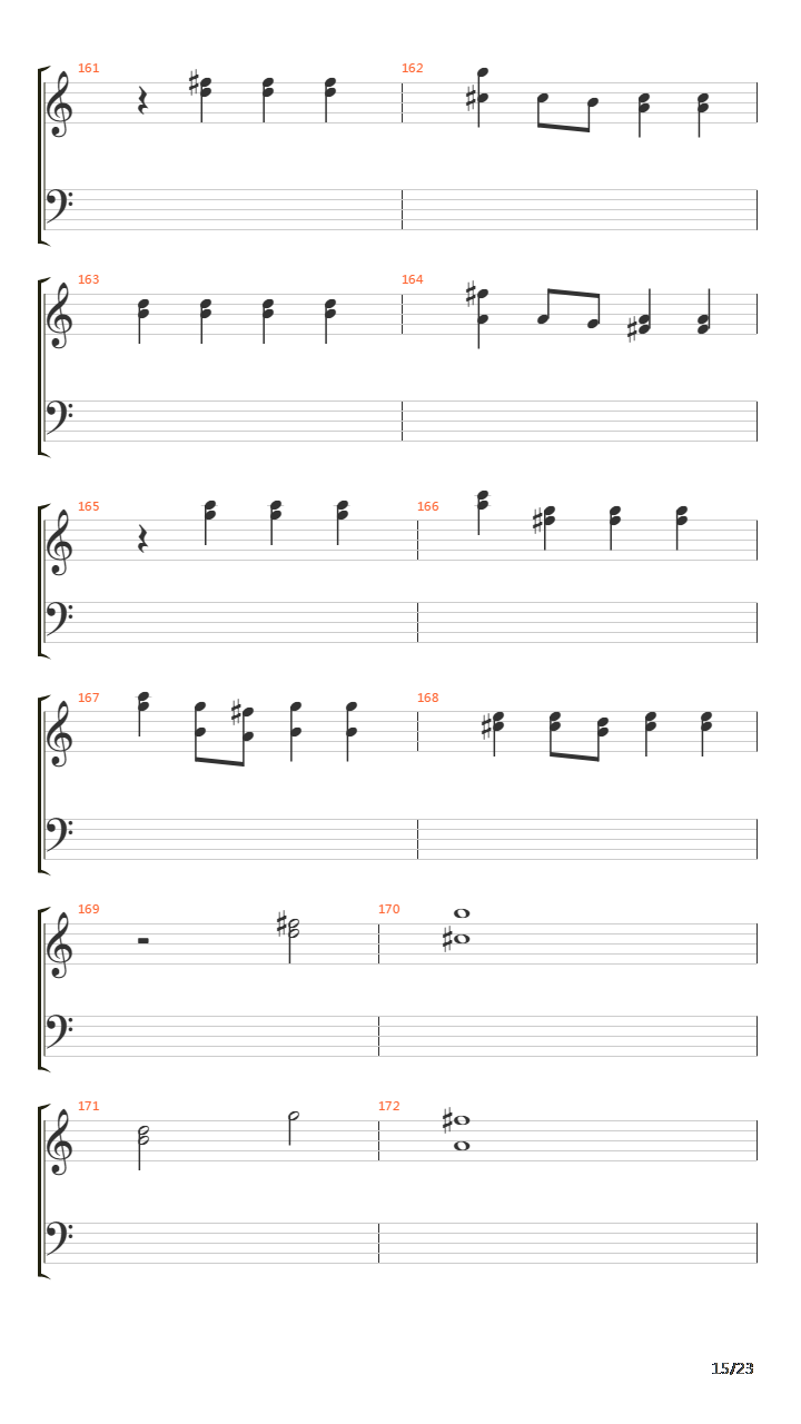 卡农(Canon in D)吉他谱