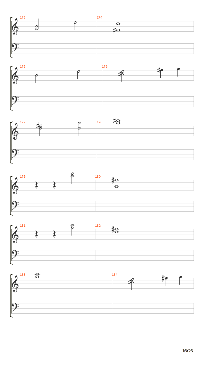 卡农(Canon in D)吉他谱