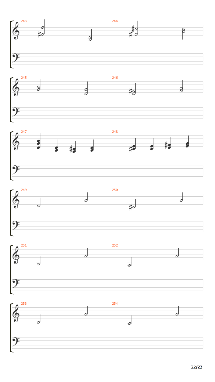 卡农(Canon in D)吉他谱