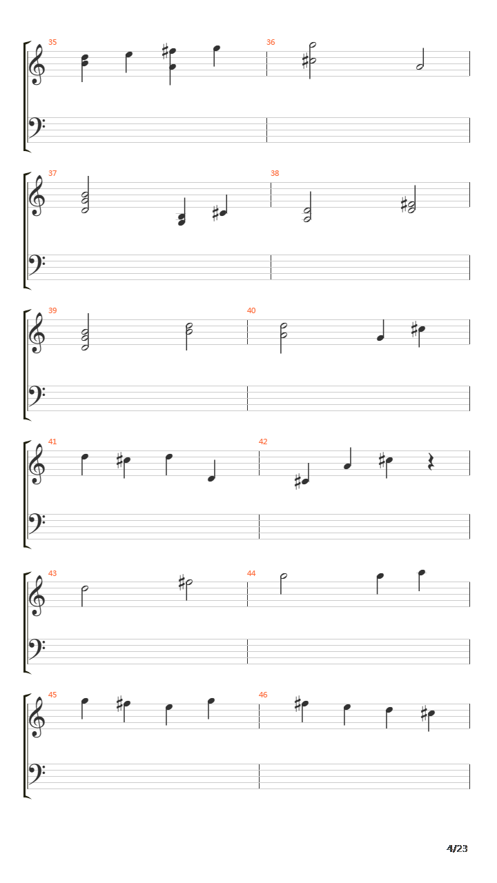 卡农(Canon in D)吉他谱