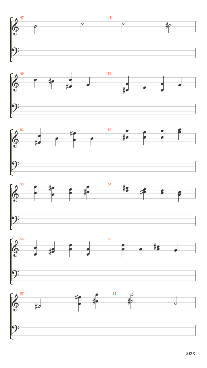 卡农(Canon in D)吉他谱