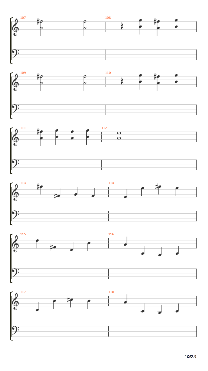 卡农(Canon in D)吉他谱