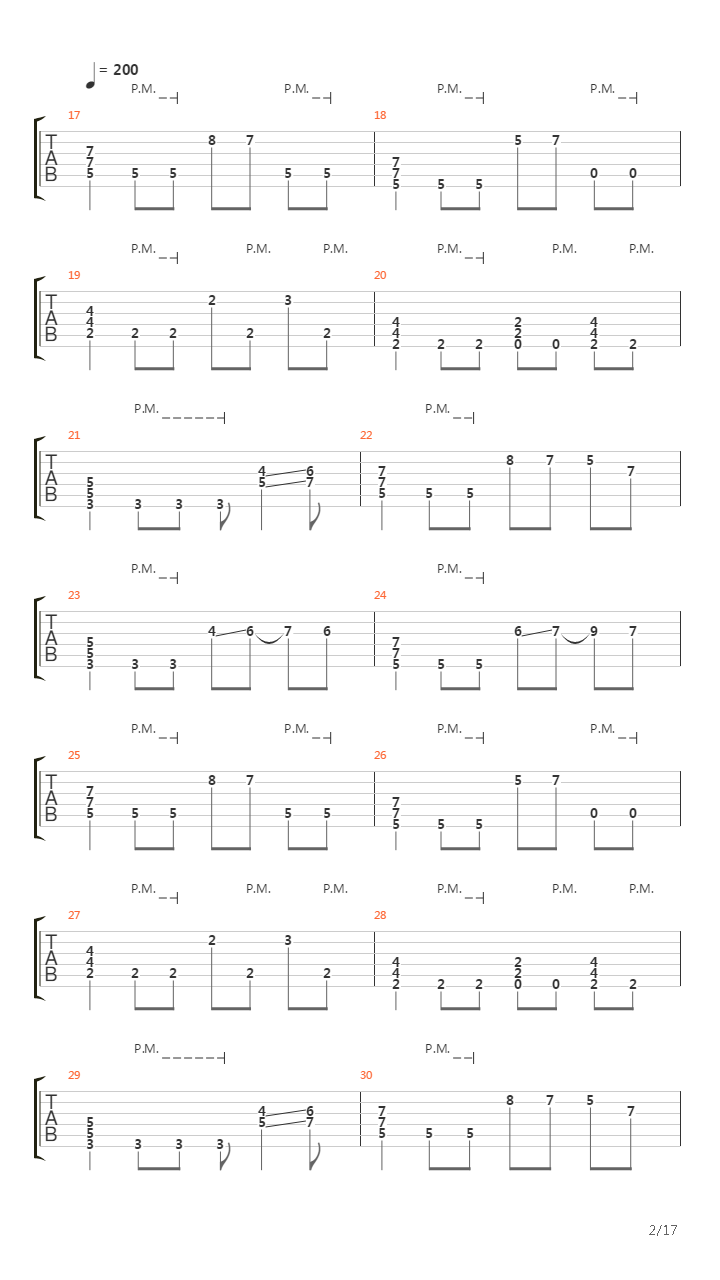 卡农(Canon in D)吉他谱