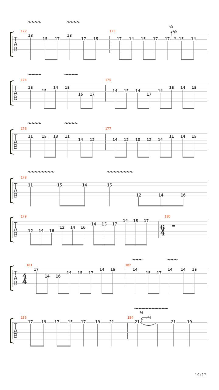 卡农(Canon in D)吉他谱