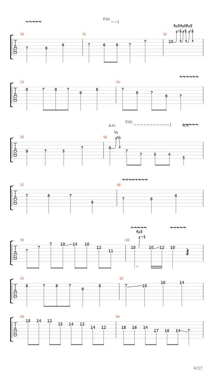 卡农(Canon in D)吉他谱