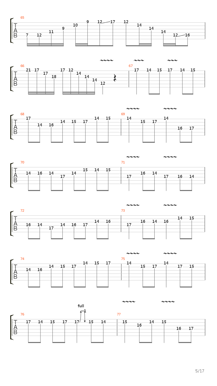 卡农(Canon in D)吉他谱