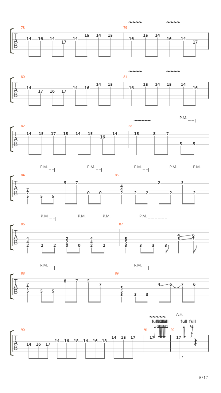 卡农(Canon in D)吉他谱