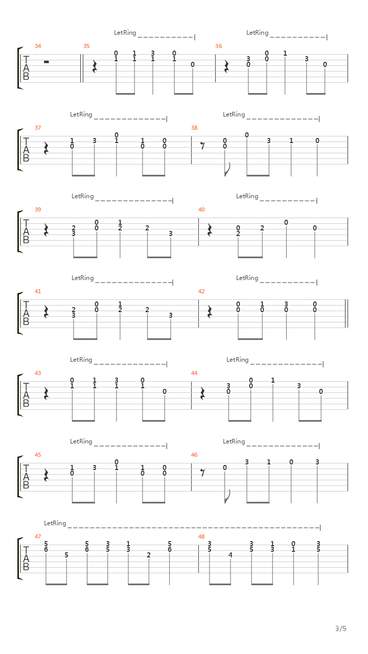 Canon in D(双吉他)吉他谱