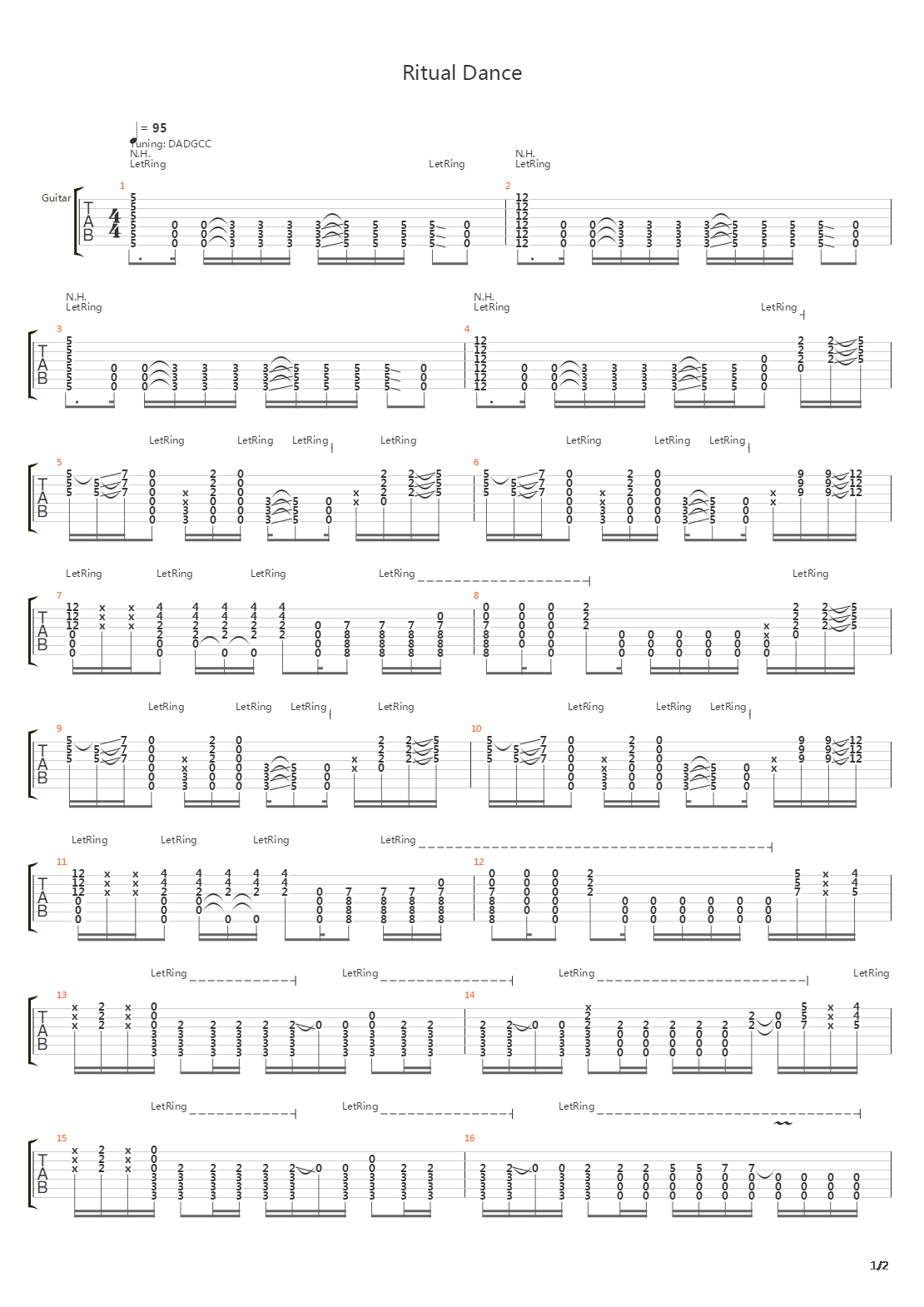 Ritual Dance吉他谱