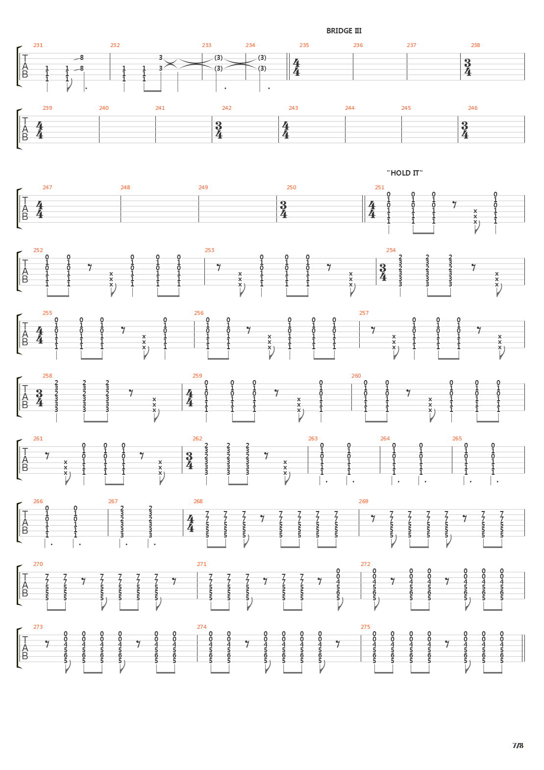 Cote吉他谱