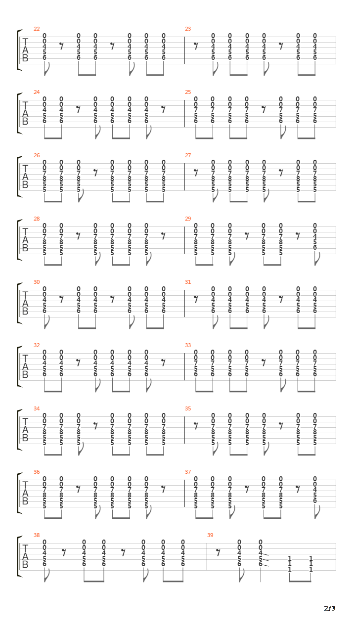 Cote吉他谱