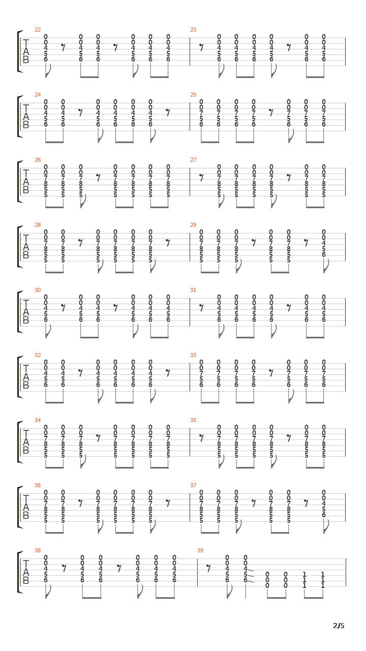 Cote吉他谱