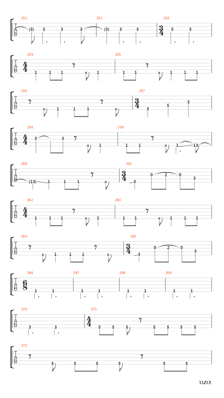 Cote吉他谱