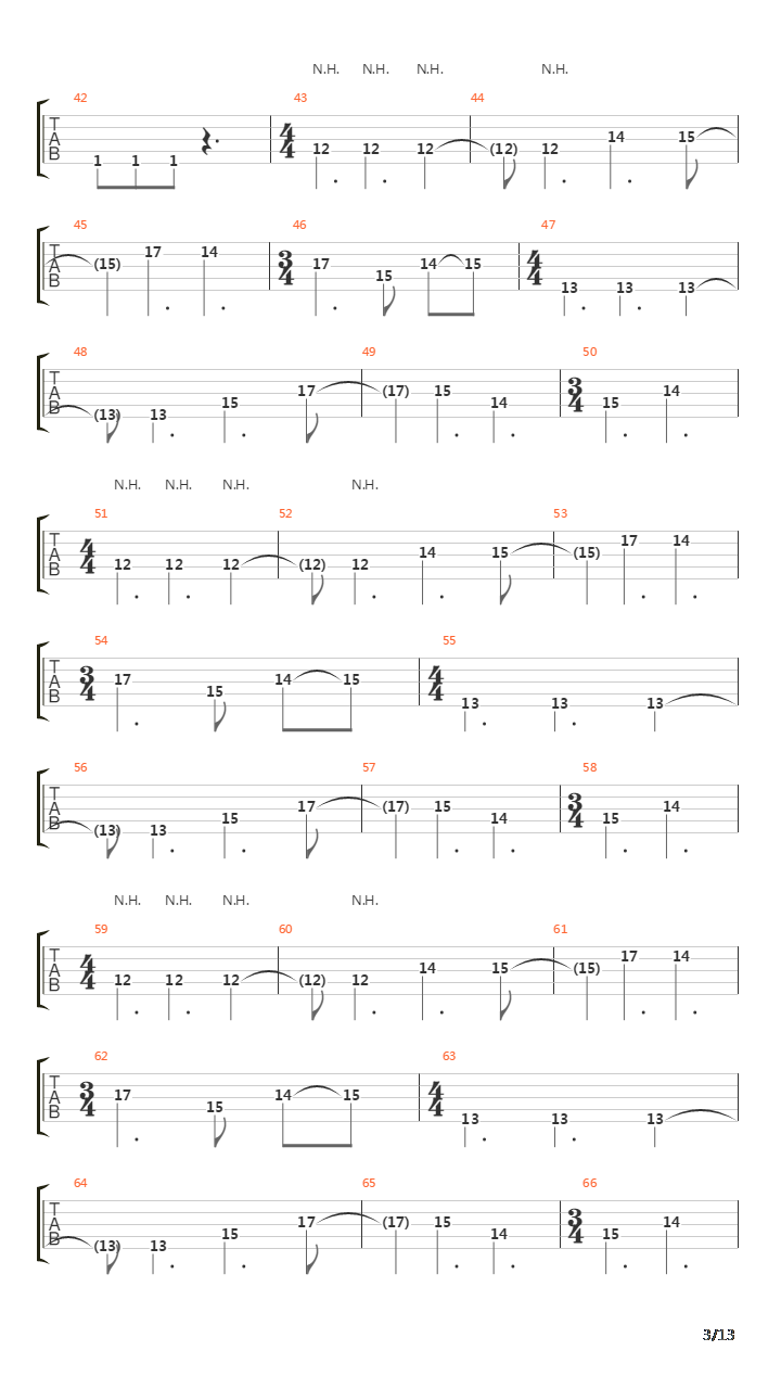 Cote吉他谱