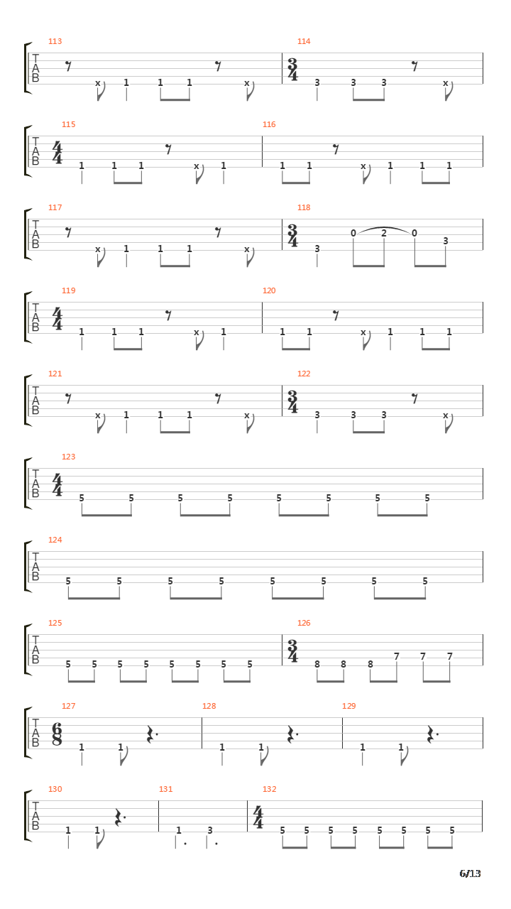 Cote吉他谱