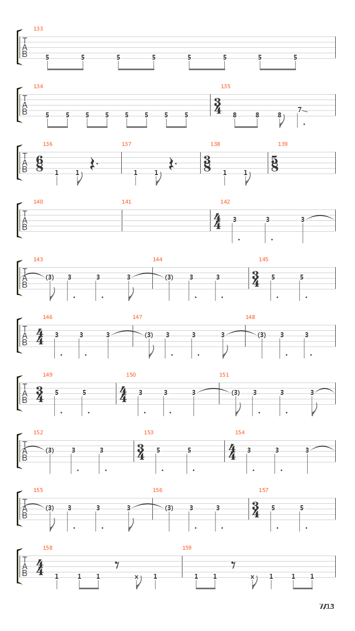 Cote吉他谱