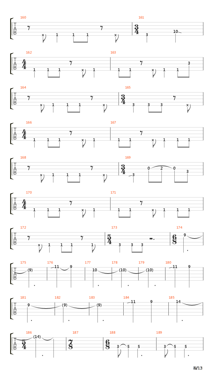 Cote吉他谱