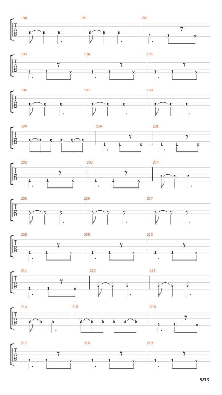 Cote吉他谱