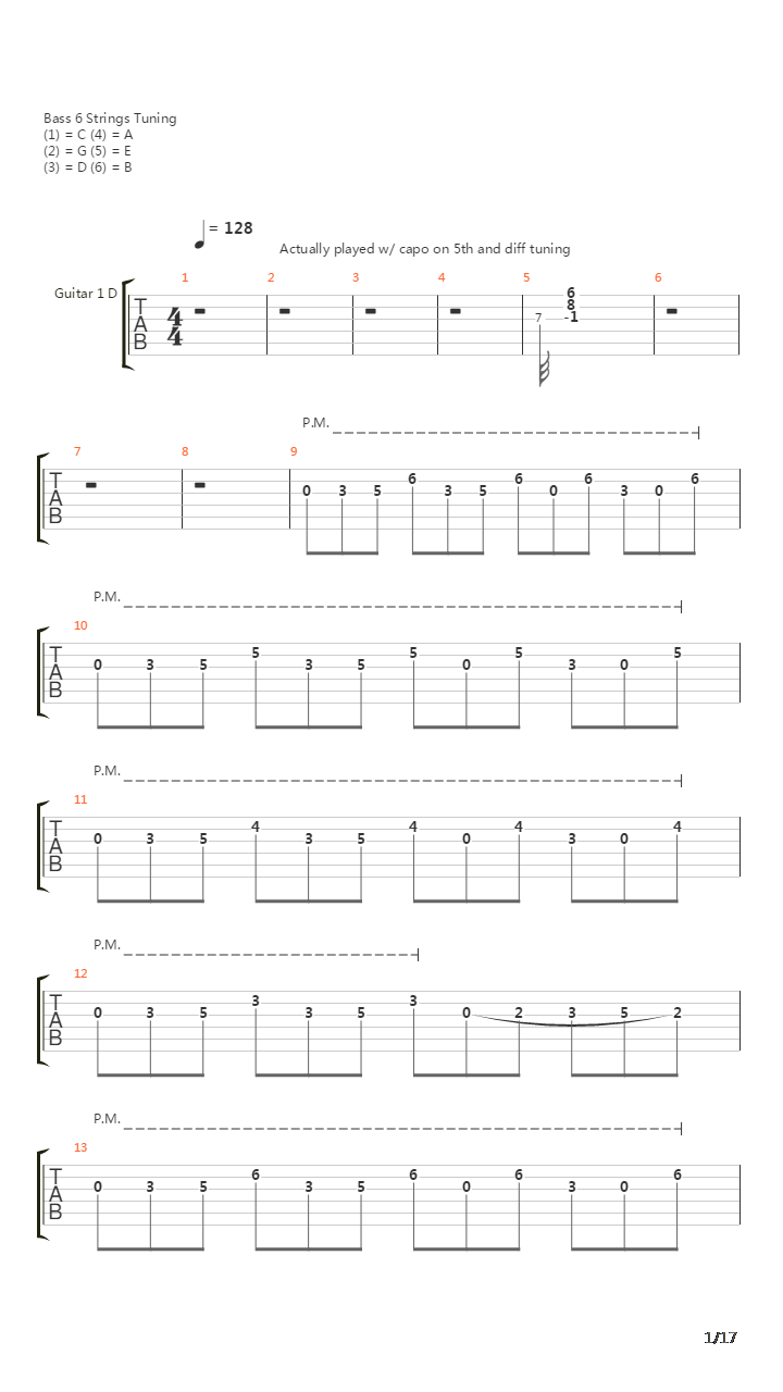 Deadman吉他谱