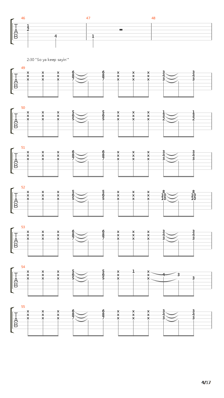 Deadman吉他谱