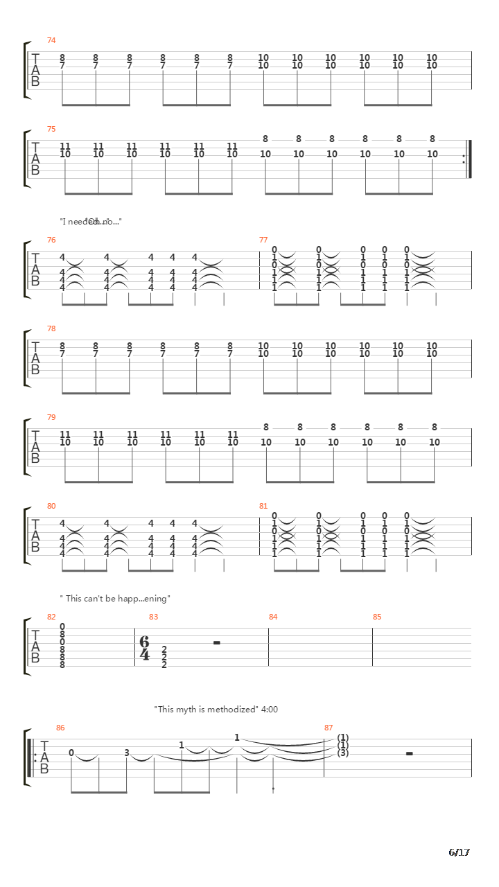 Deadman吉他谱
