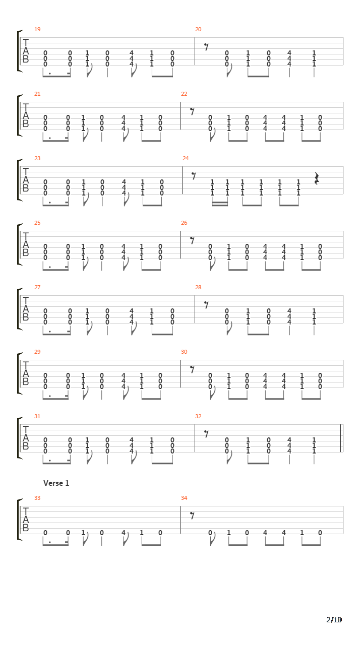 Fade吉他谱