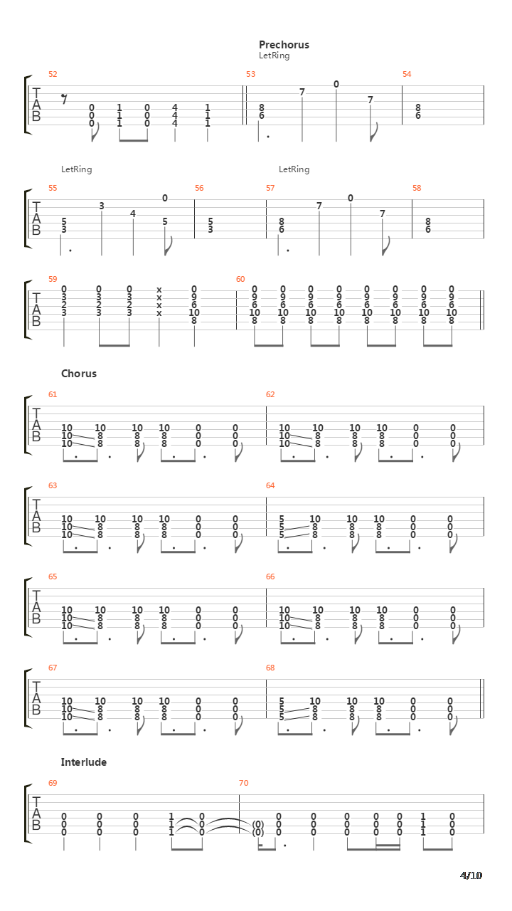 Fade吉他谱