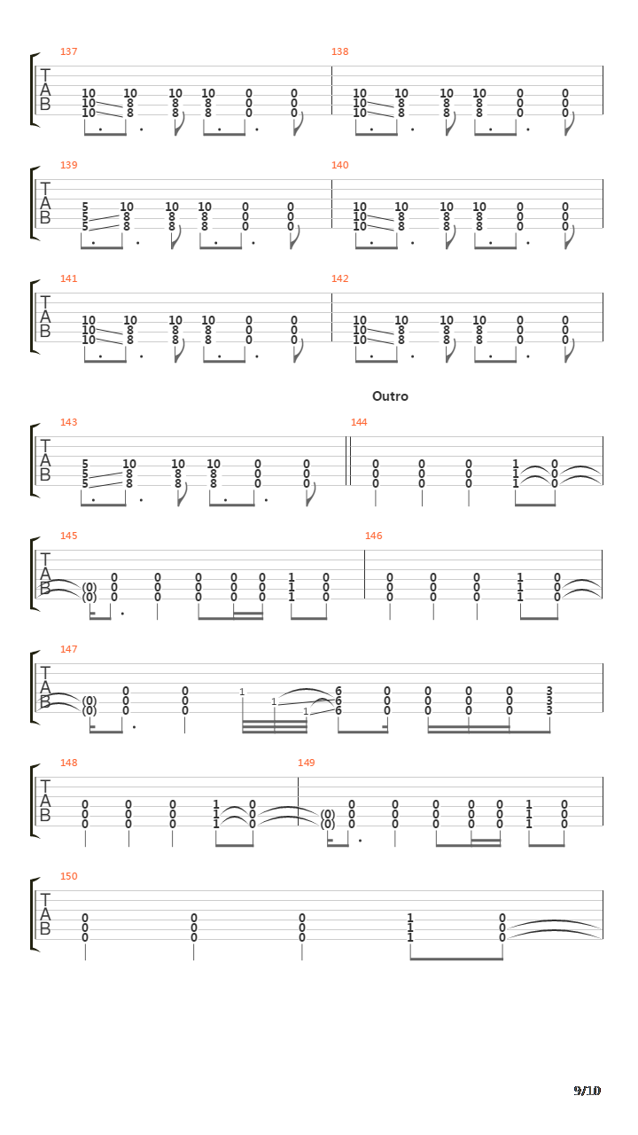 Fade吉他谱