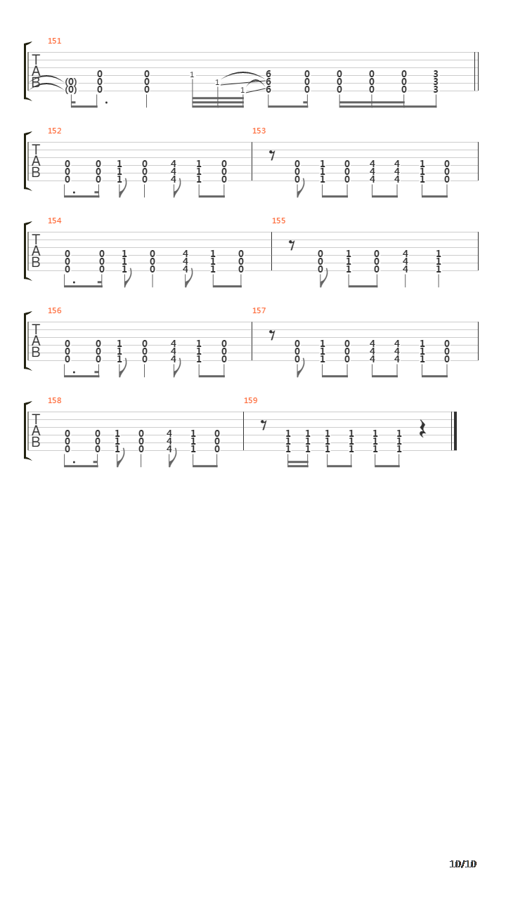 Fade吉他谱