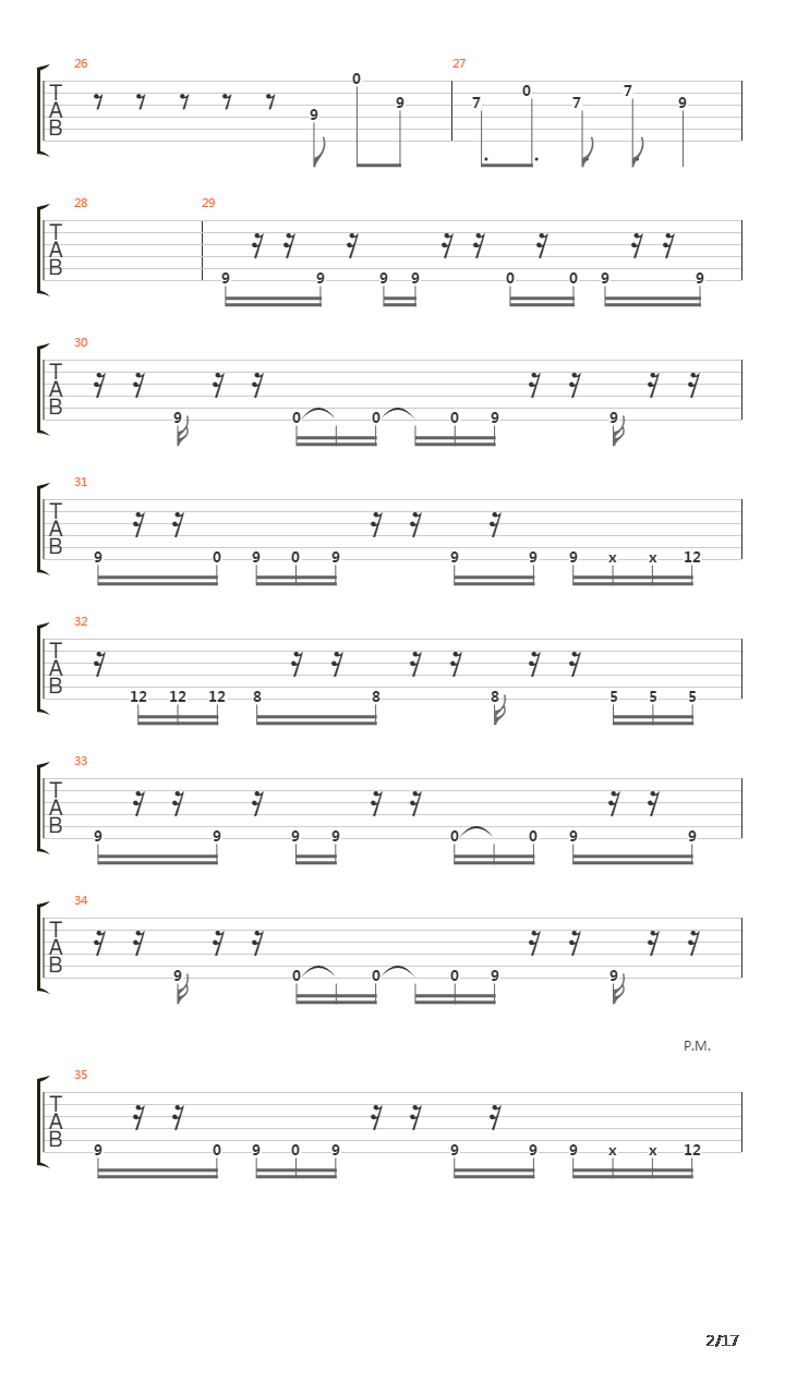 The Caudal Lure吉他谱