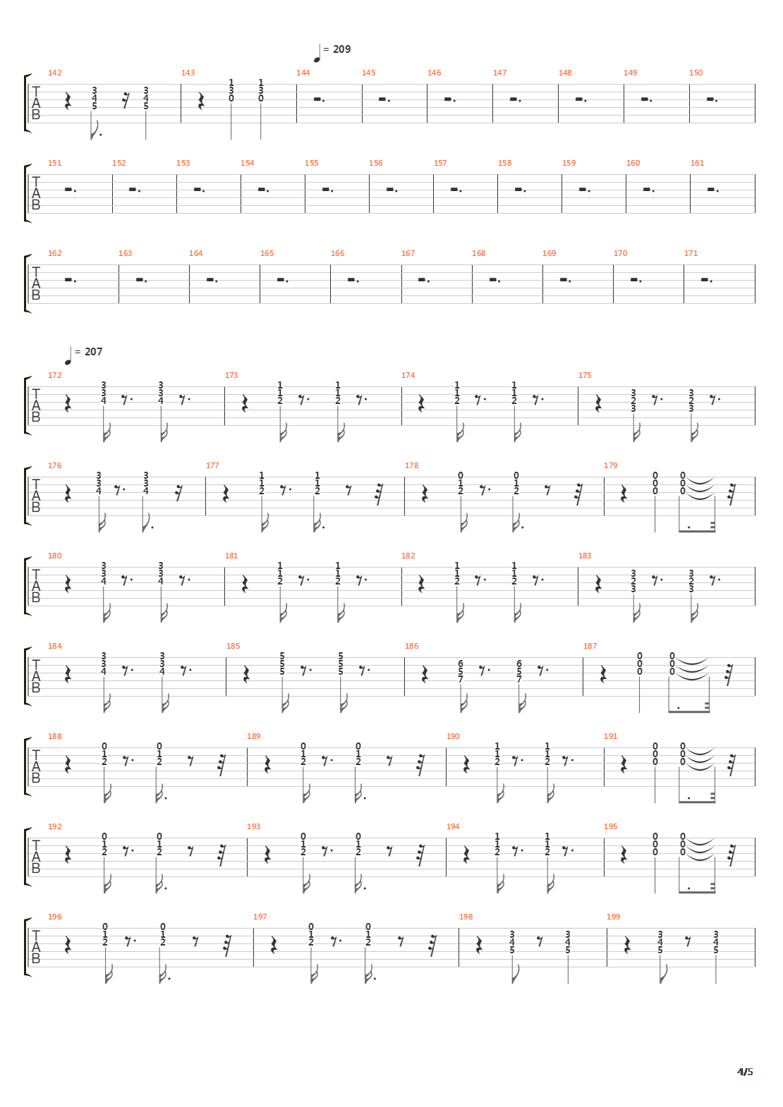 Suspended In Gaffa吉他谱