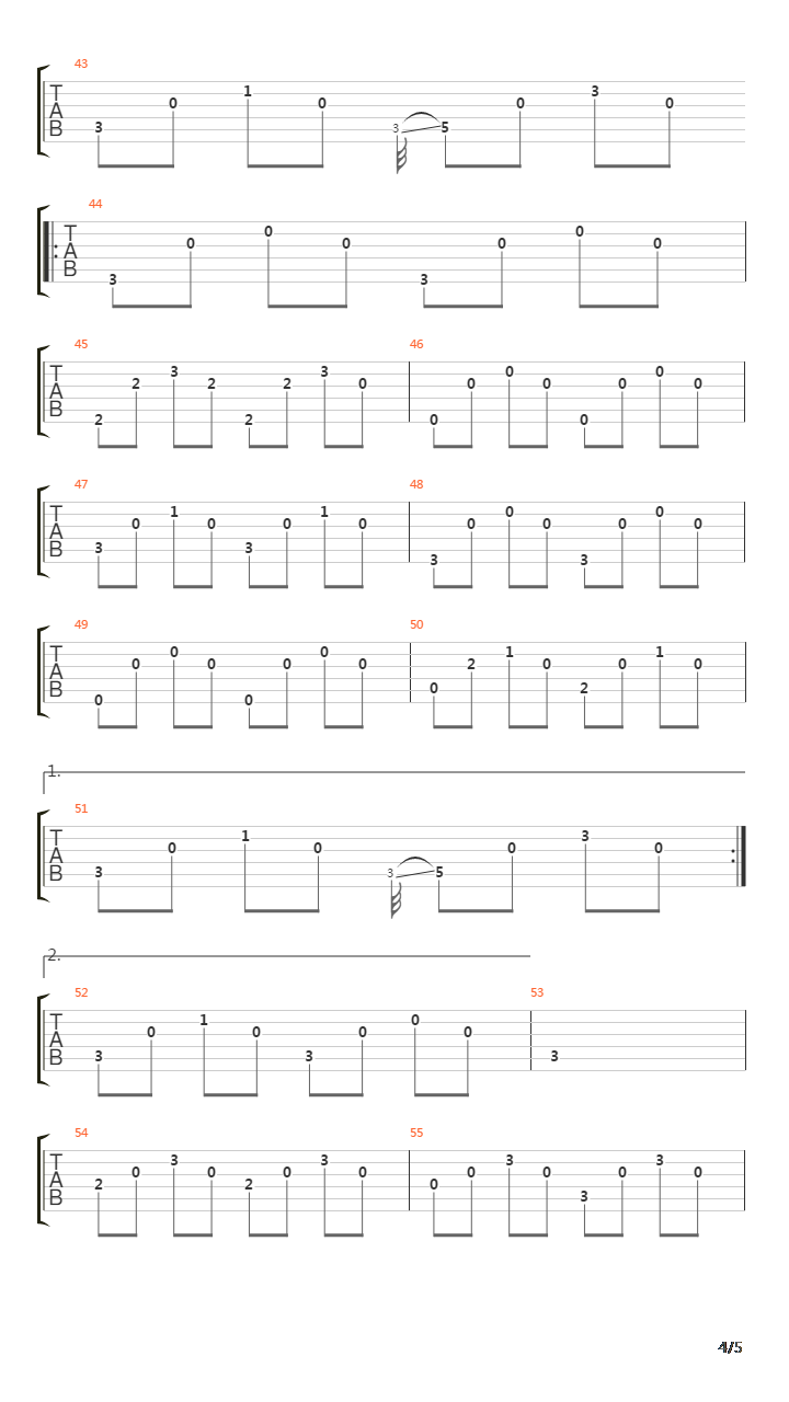 All吉他谱