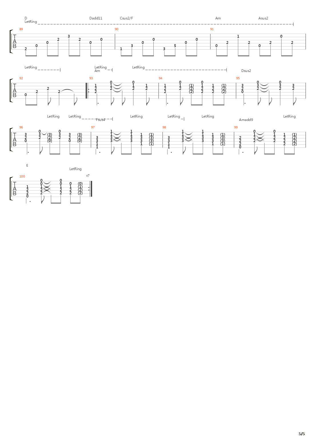 Shadowman吉他谱