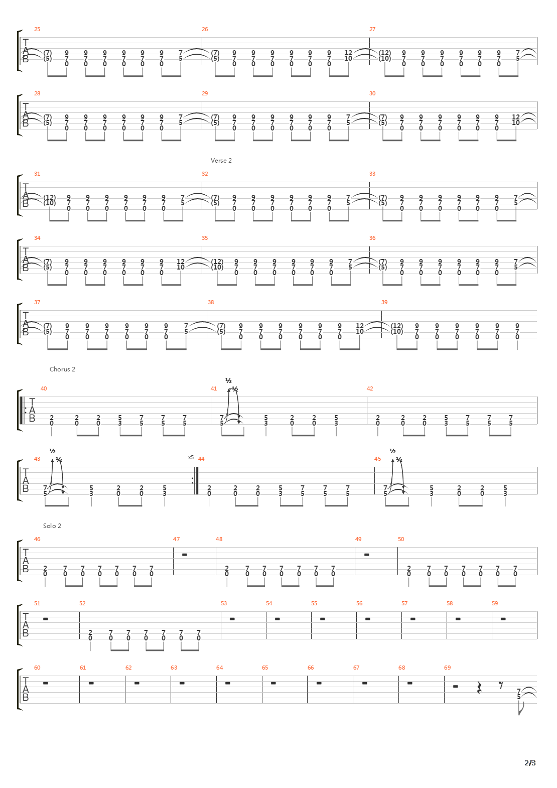 100吉他谱