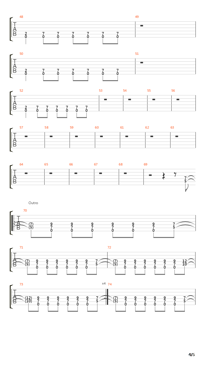 100吉他谱