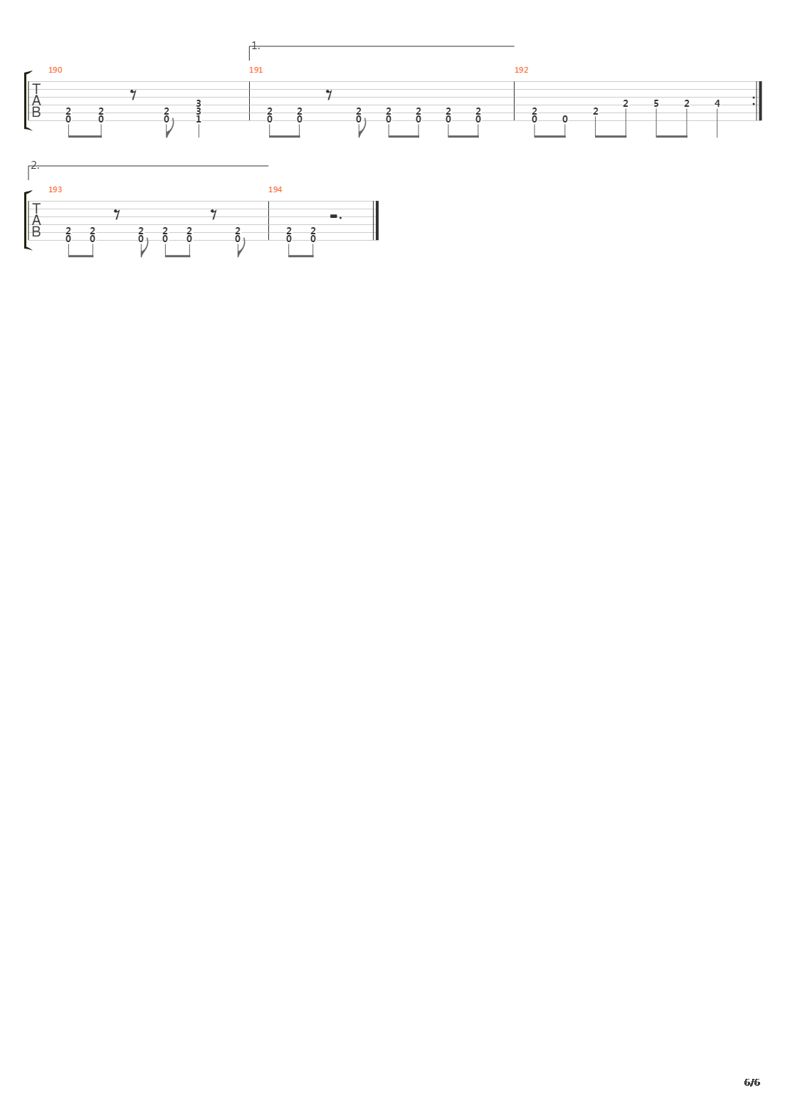 Chapter One吉他谱