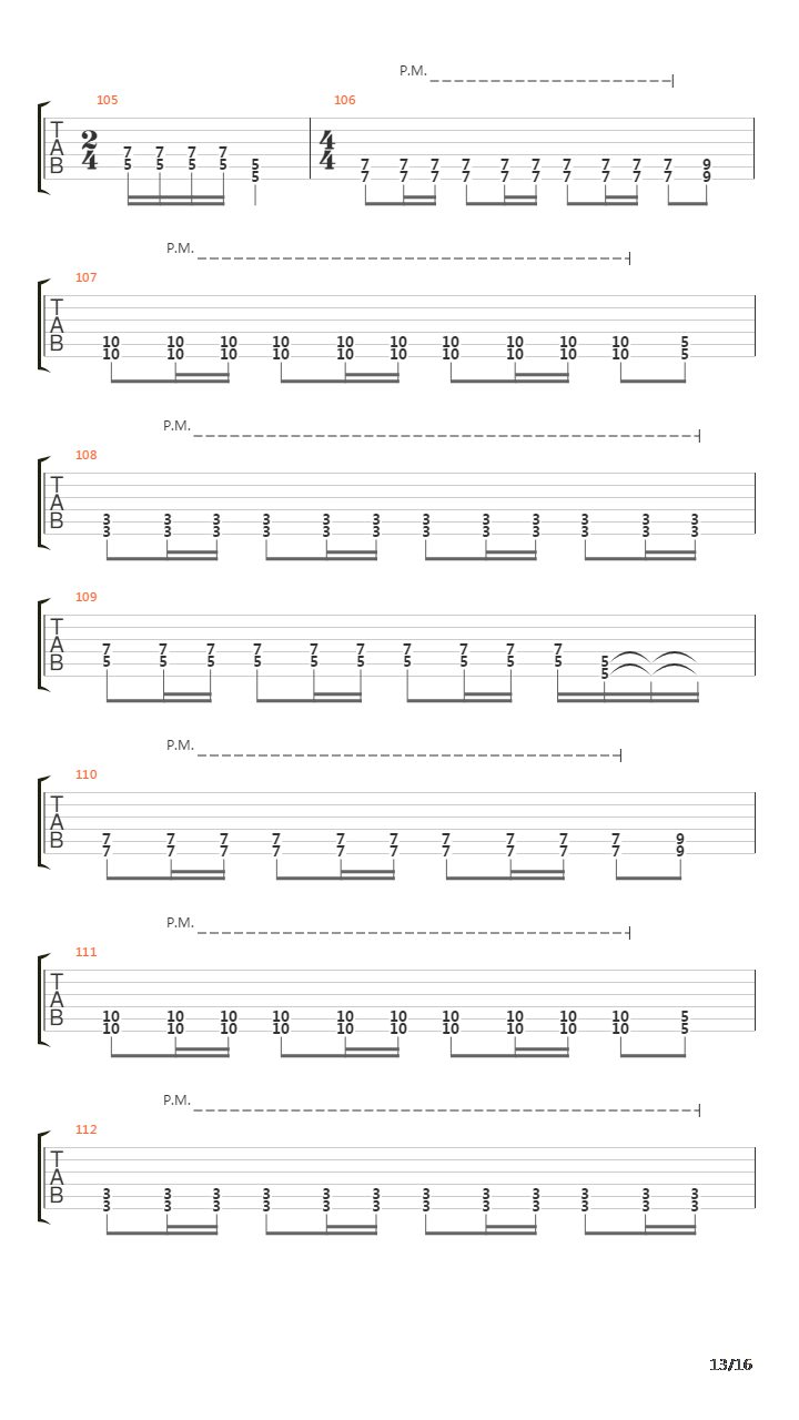 Bridge To Cross吉他谱