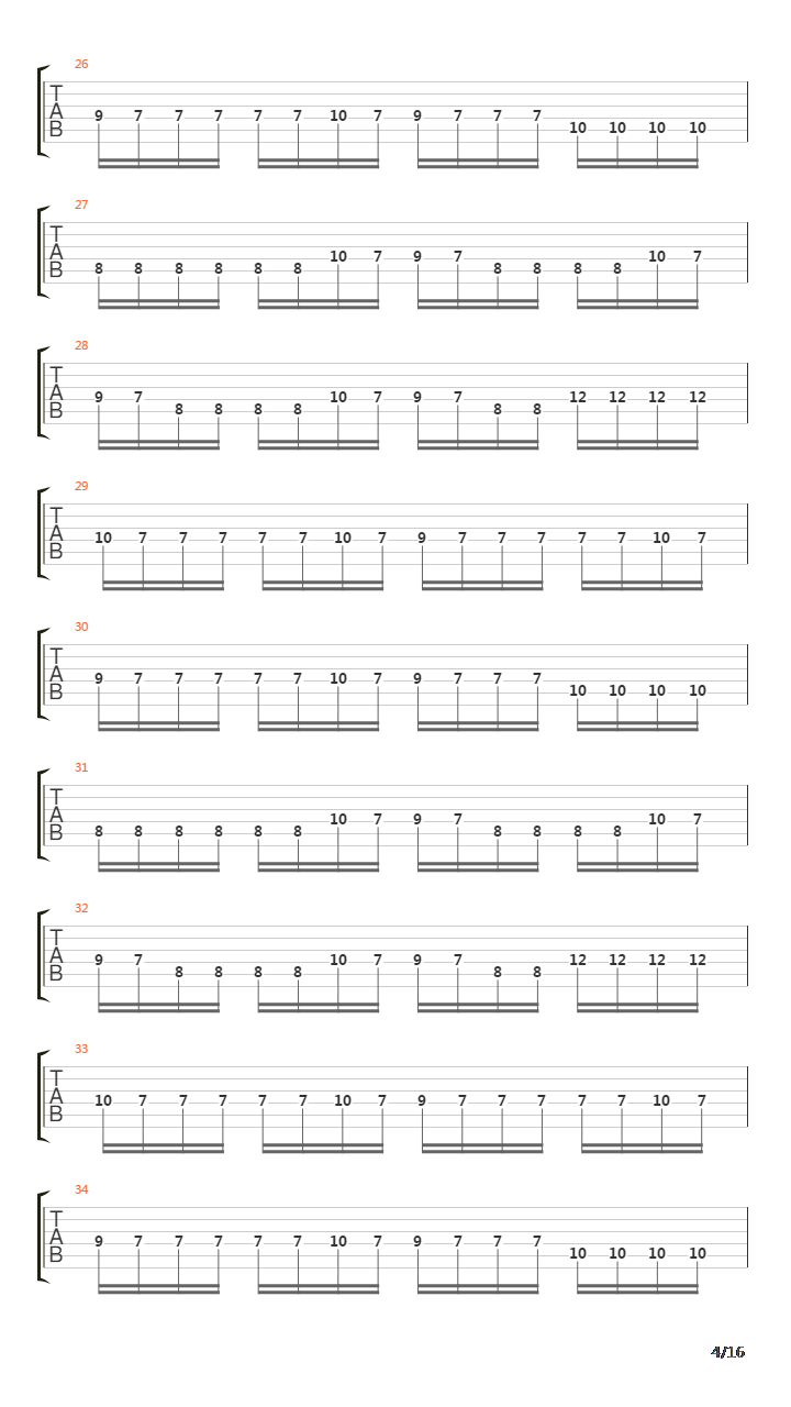 Bridge To Cross吉他谱