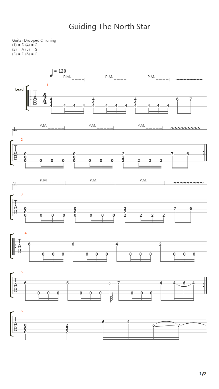 Guiding The North Star吉他谱