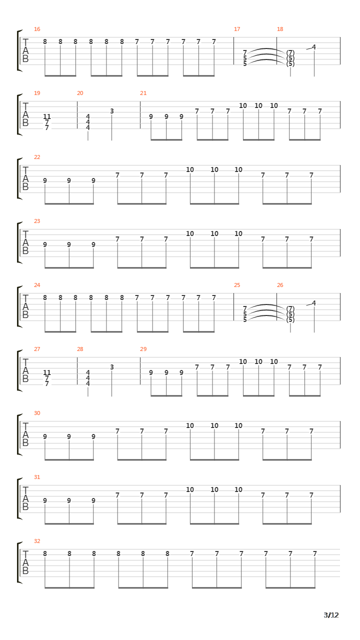 Sierra吉他谱