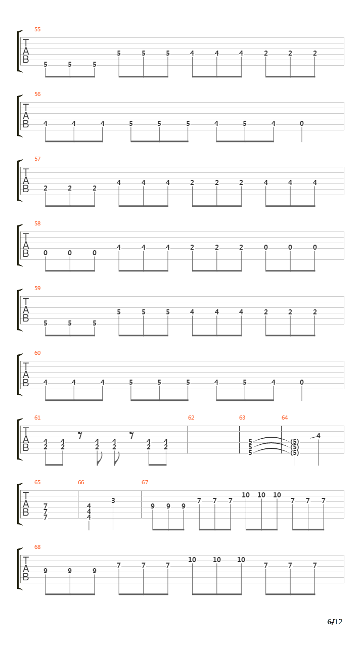 Sierra吉他谱