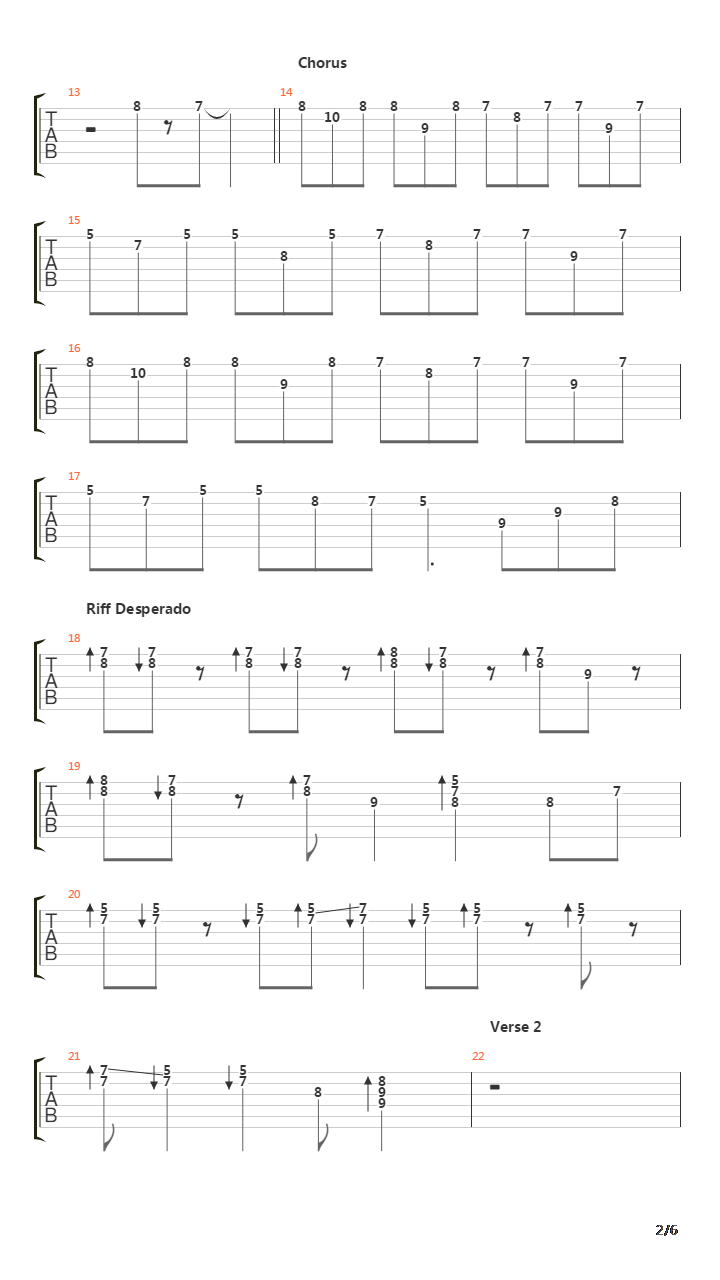 Cancin Del Mariachi吉他谱