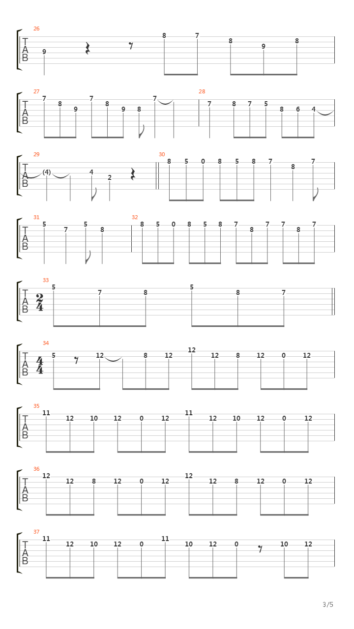 Cancion Del Mariachi吉他谱