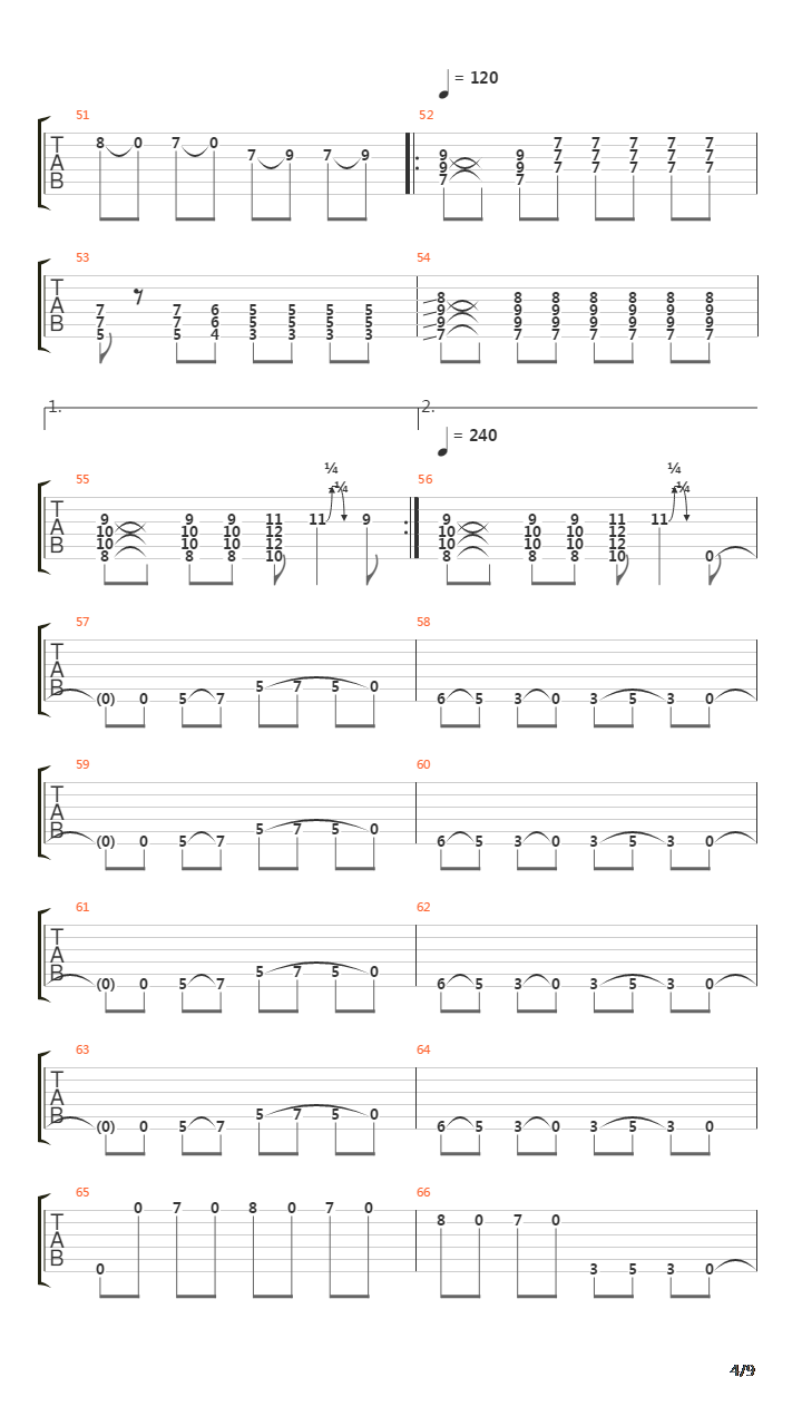 Vesuvius吉他谱