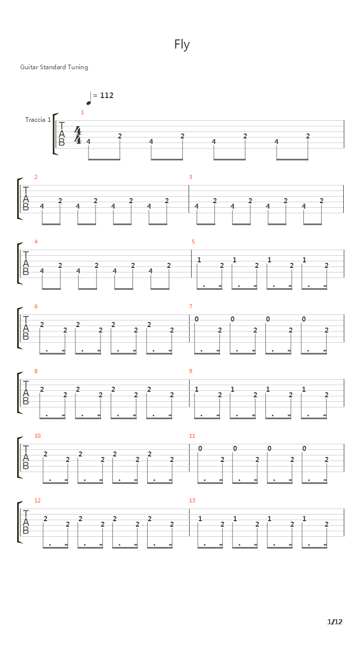 Fly吉他谱