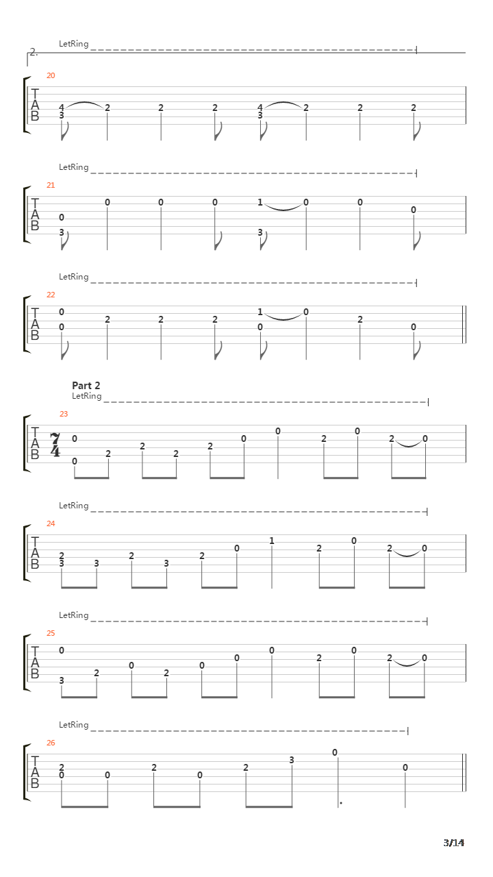 Nuvole Bianche吉他谱