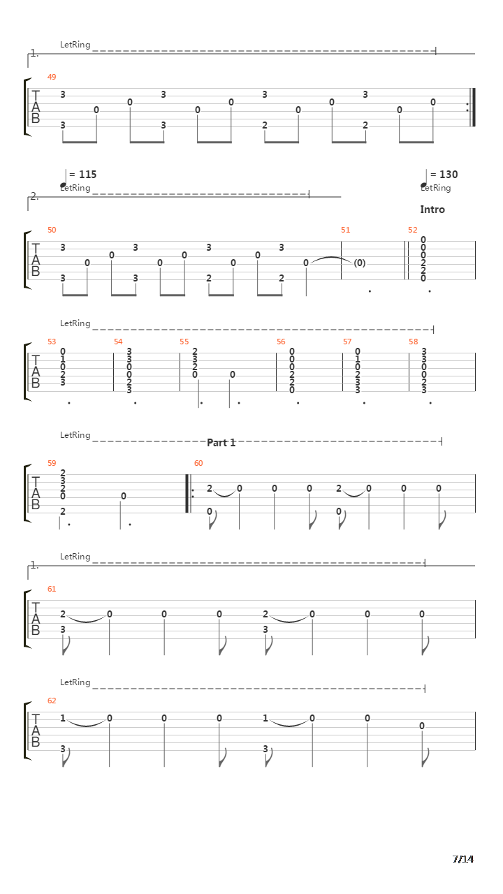 Nuvole Bianche吉他谱